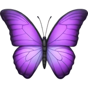 Purple butterfly  sticker