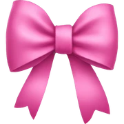 Pink bow sticker