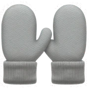 Light gray mittens sticker