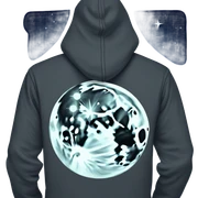 Moon hoodie sticker