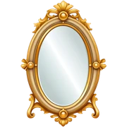 vintage mirror sticker