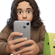 boy with phone indoors sticker