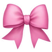 pink bow sticker
