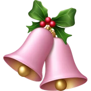 Light pink Christmas bells sticker