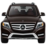 mercedes glk dark brown front sticker