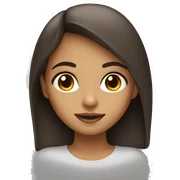 Girl brown eyes,  sticker
