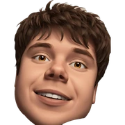 smiling boy portrait with brown hair sticker