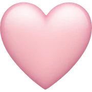 light pink heart sticker