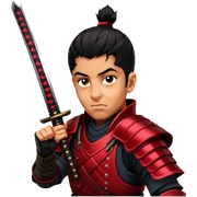 Fierce Samurai sticker