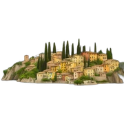 Landscape of Italy sticker