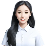 smiling girl in white shirt sticker