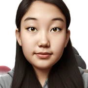 realistic portrait of a girl sticker