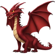Dark red dragon  sticker