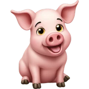 Pig sticker
