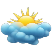 Sol y nube sticker