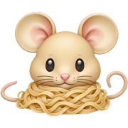 Mouse noodle sticker