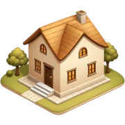 home sweet home beige sticker
