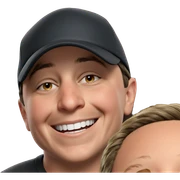 happy boy in a hat sticker