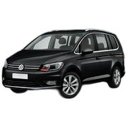 Black Volkswagen touran sticker