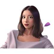 realistic portrait of girl sticker