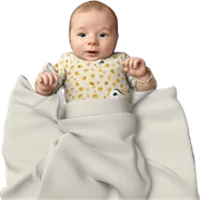 realistic baby girl portrait sticker