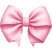 Baby pink bow sticker