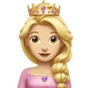Blond princess sticker