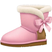 Ugg com laço rosa  sticker
