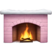 Winter Pink FirePlace sticker
