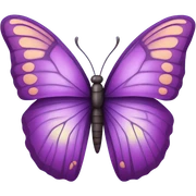 Purple butterfly sticker