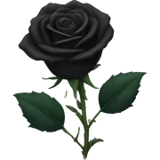 Black rose sticker