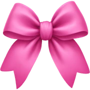 Pink bow sticker