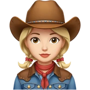 classic cowgirl sticker