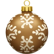 Light brown ornament sticker