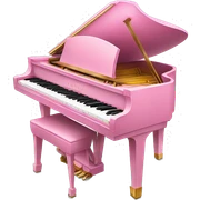 Pink Steinway piano sticker