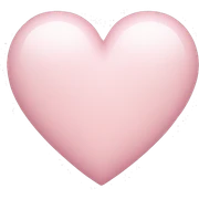Light pink heart sticker