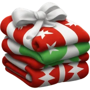 Christmas blanket sticker