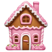 Pink gingerbread house  sticker