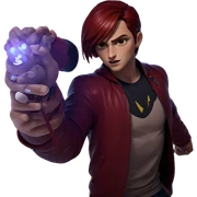 vi in red jacket sticker