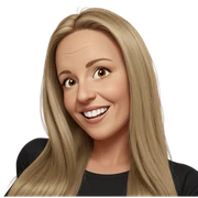 smiling girl with long hair sticker
