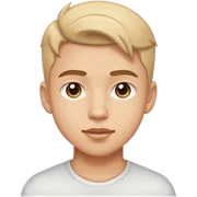 handsome boy sticker