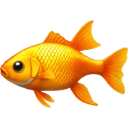 gold fish sticker