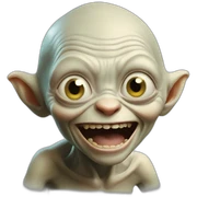 Gollum super happy sticker