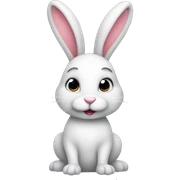 Christmas bunny sticker