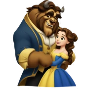 Beauty and the beast sticker