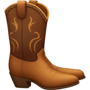 Cowboy boots sticker