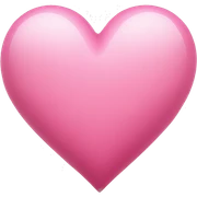 Beautiful pink heart sticker