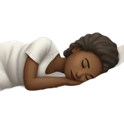 Girl sleep  sticker