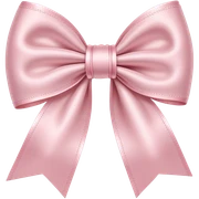 Light pink bow sticker
