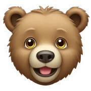 A cute bear sticker